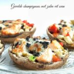 Gevulde champignons met zalm