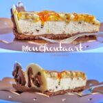 Monchoutaart met banaan en jam