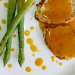 Varkensfiletlapjes met sinaasappel-ketchupsaus