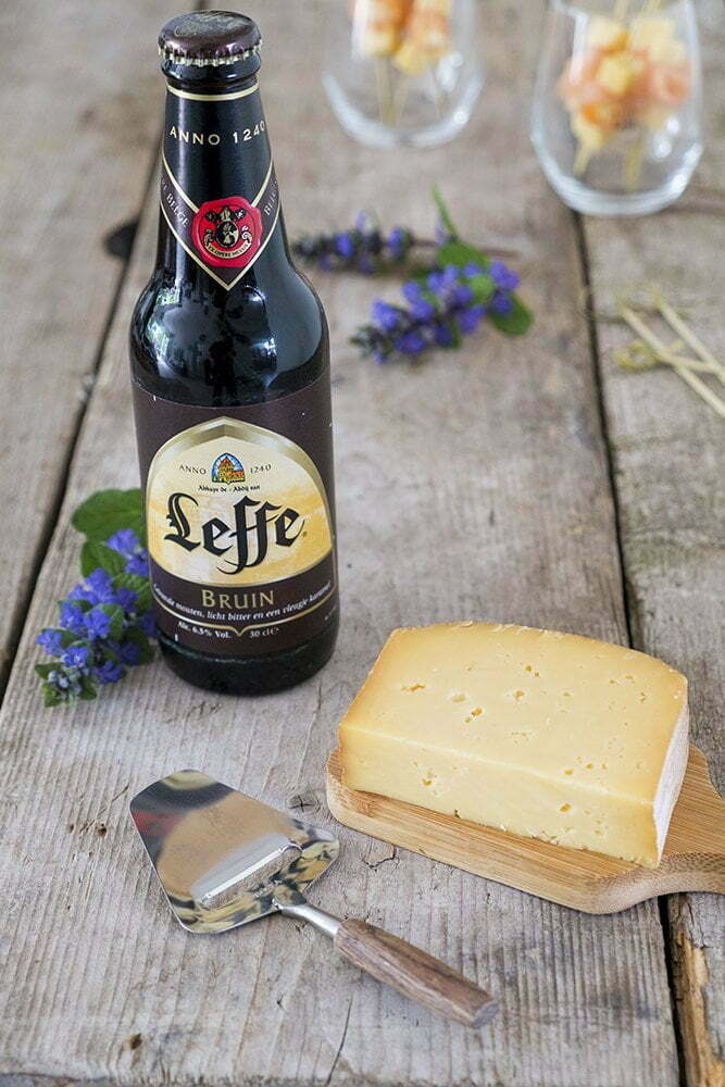  Pavé à la Leffe en Leffe bier bruin