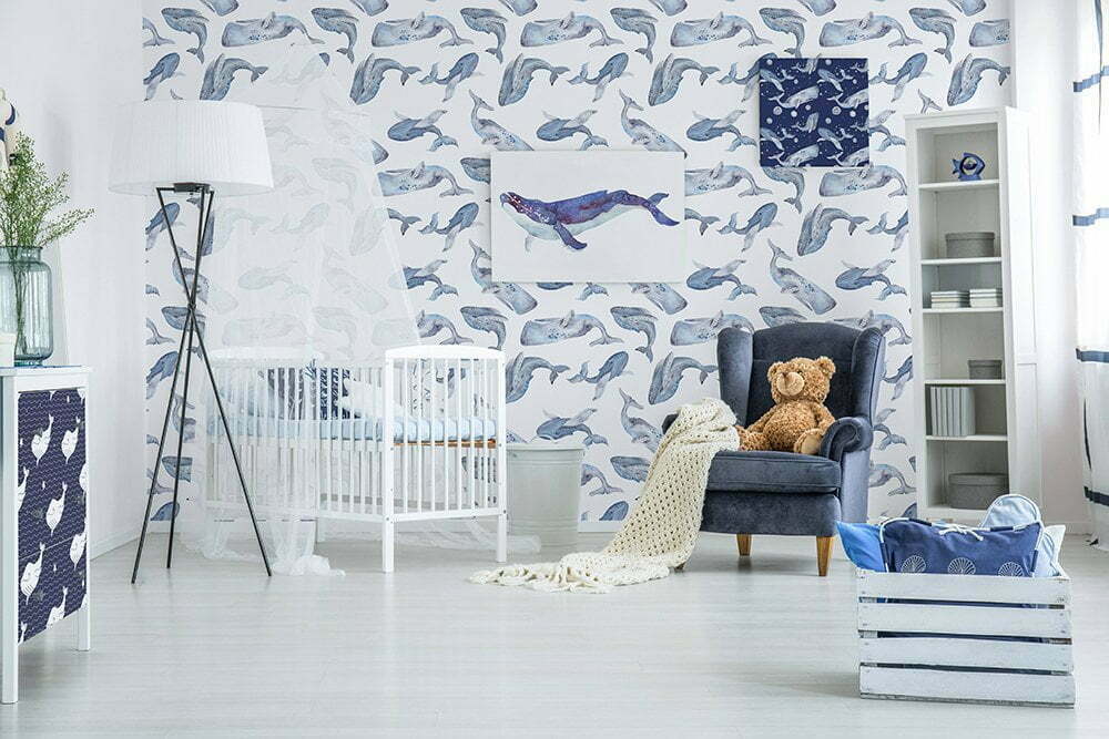 Fotobehang inspiratie voor babykamer, Zeeverhalen.