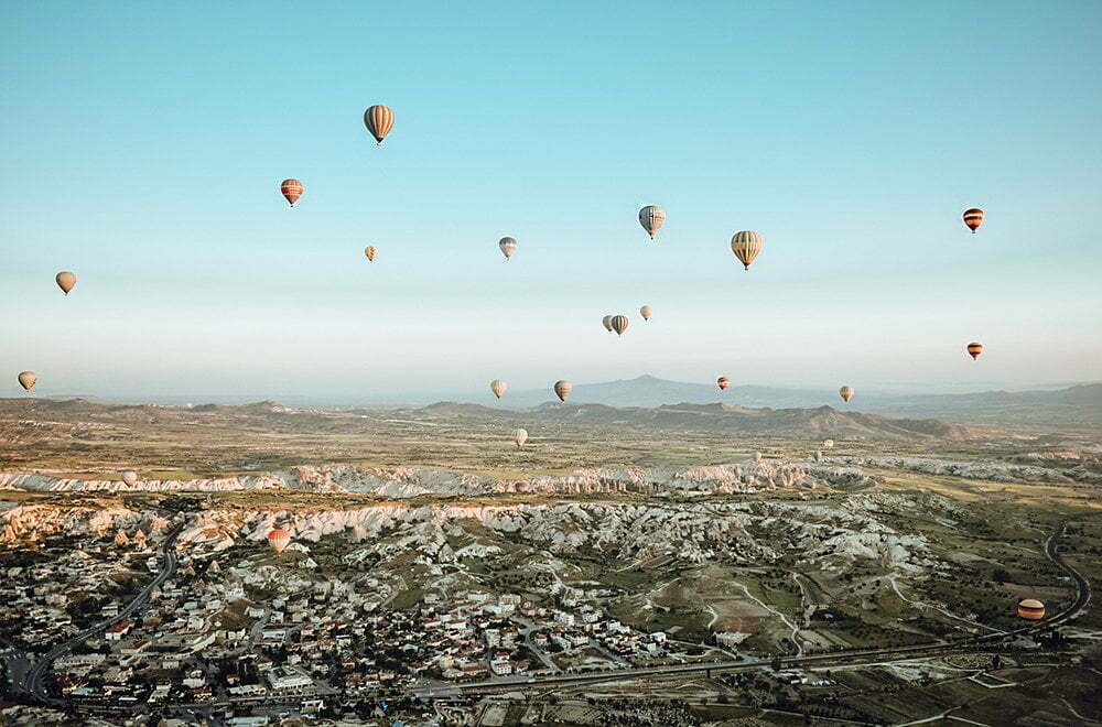  luchtballon in Cappadocië