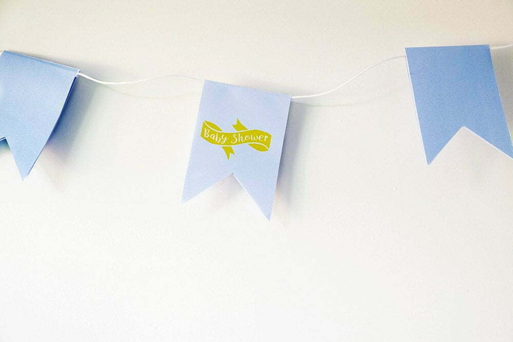 Wonderlijk Zelf een Slinger maken voor een Babyshower. – ElsaRblog NU-95