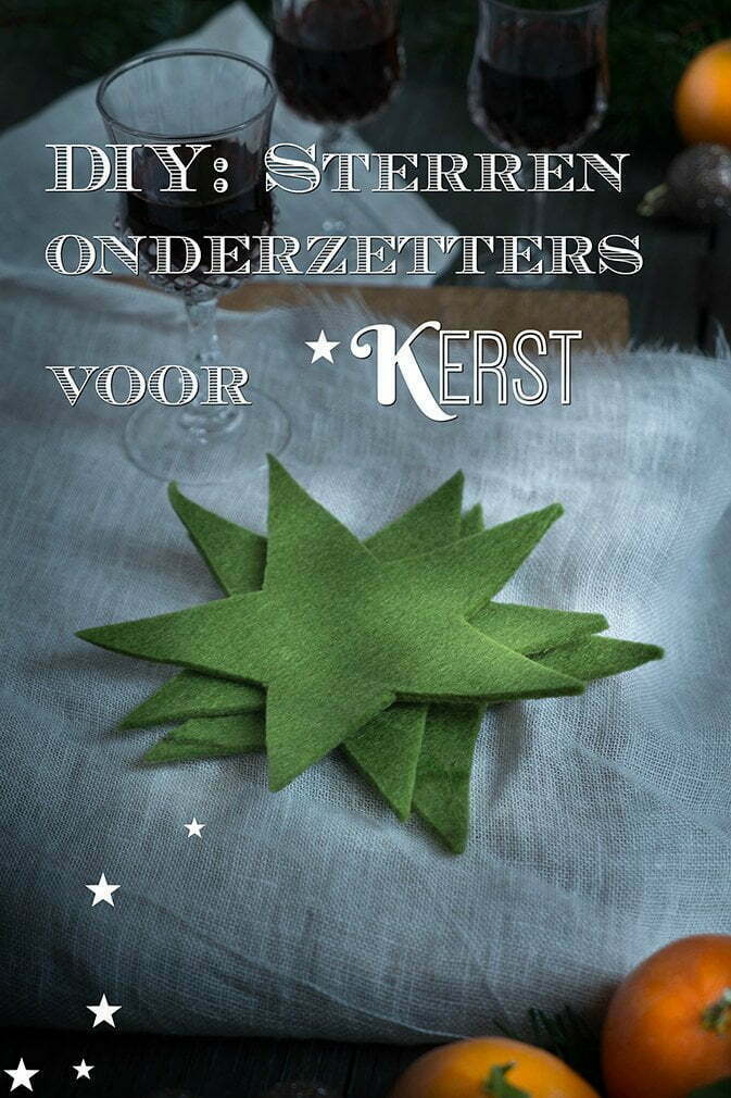 Sterren onderzetters voor Kerst - Tafel dekken