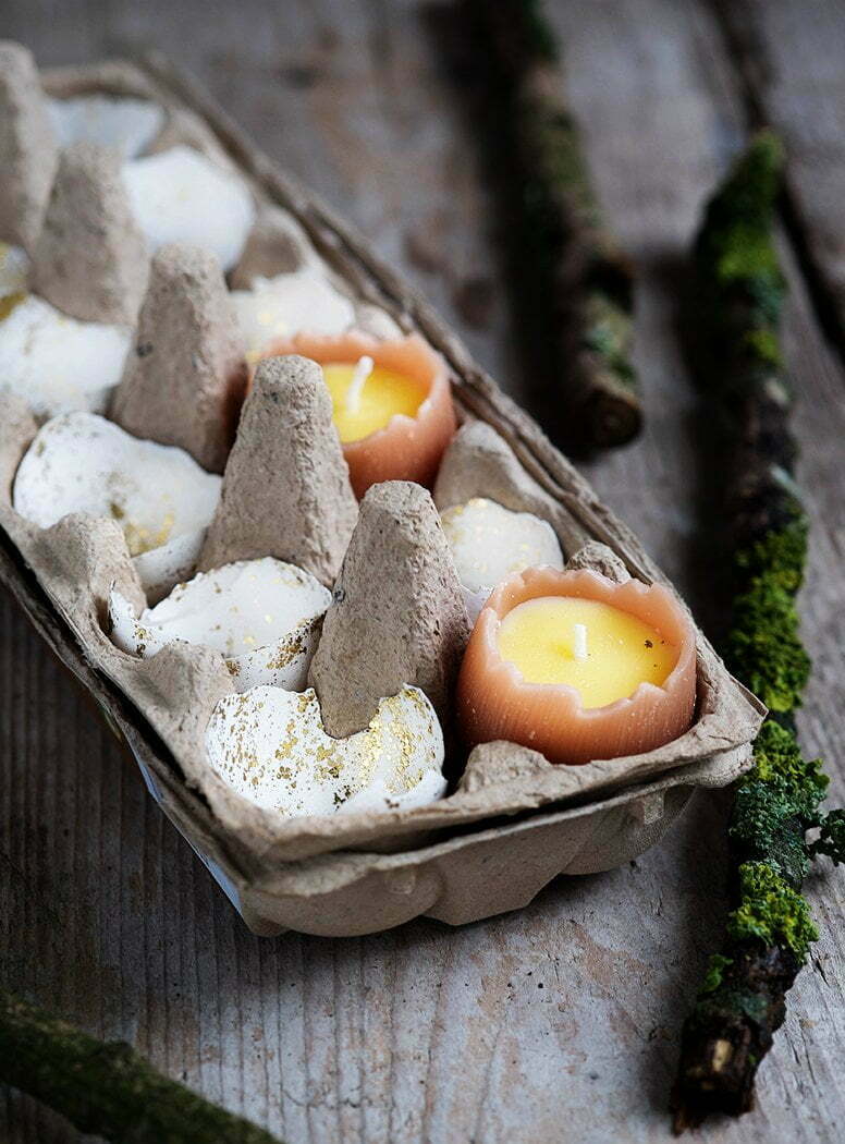 Eieren met glitters voor Pasen - Diy