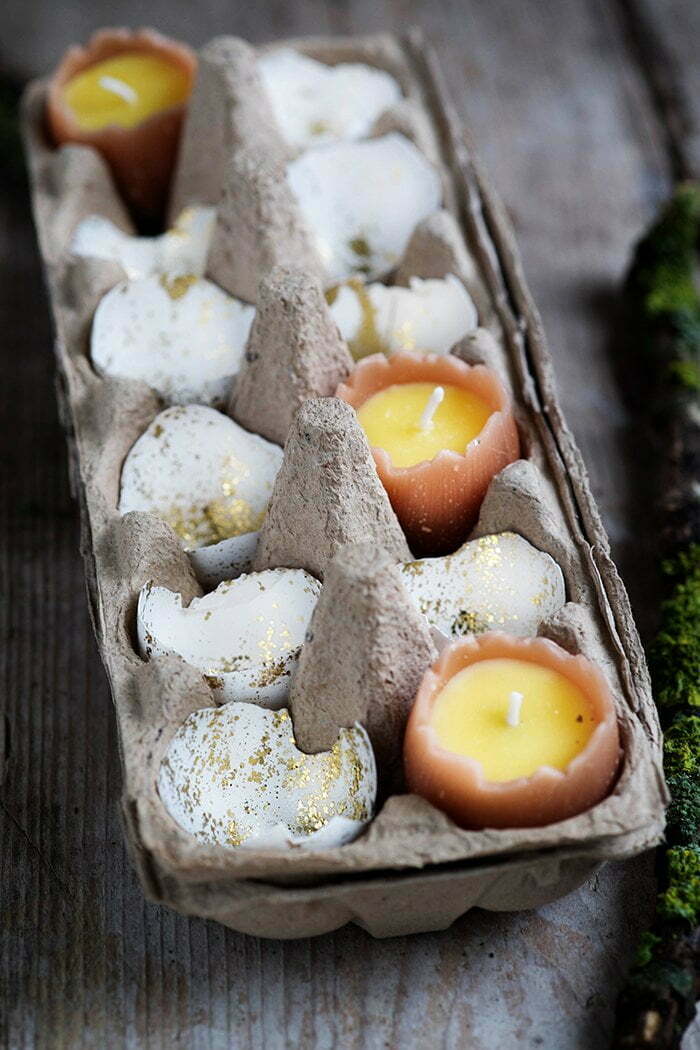 Eieren met glitters voor Pasen - Diy