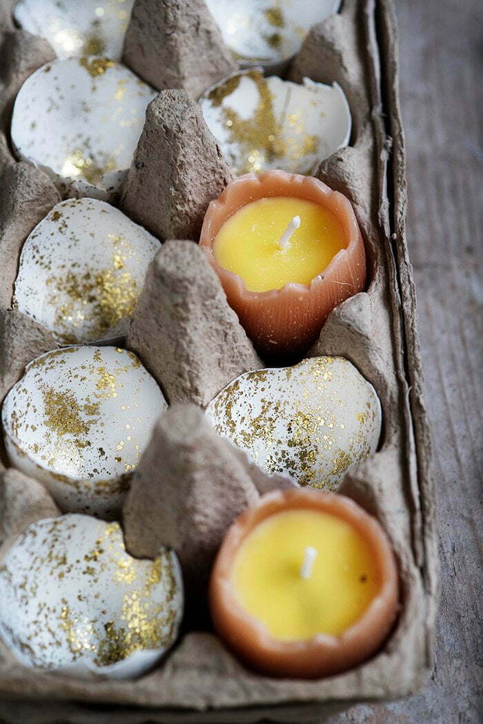 Eieren met glitters voor Pasen - Diy