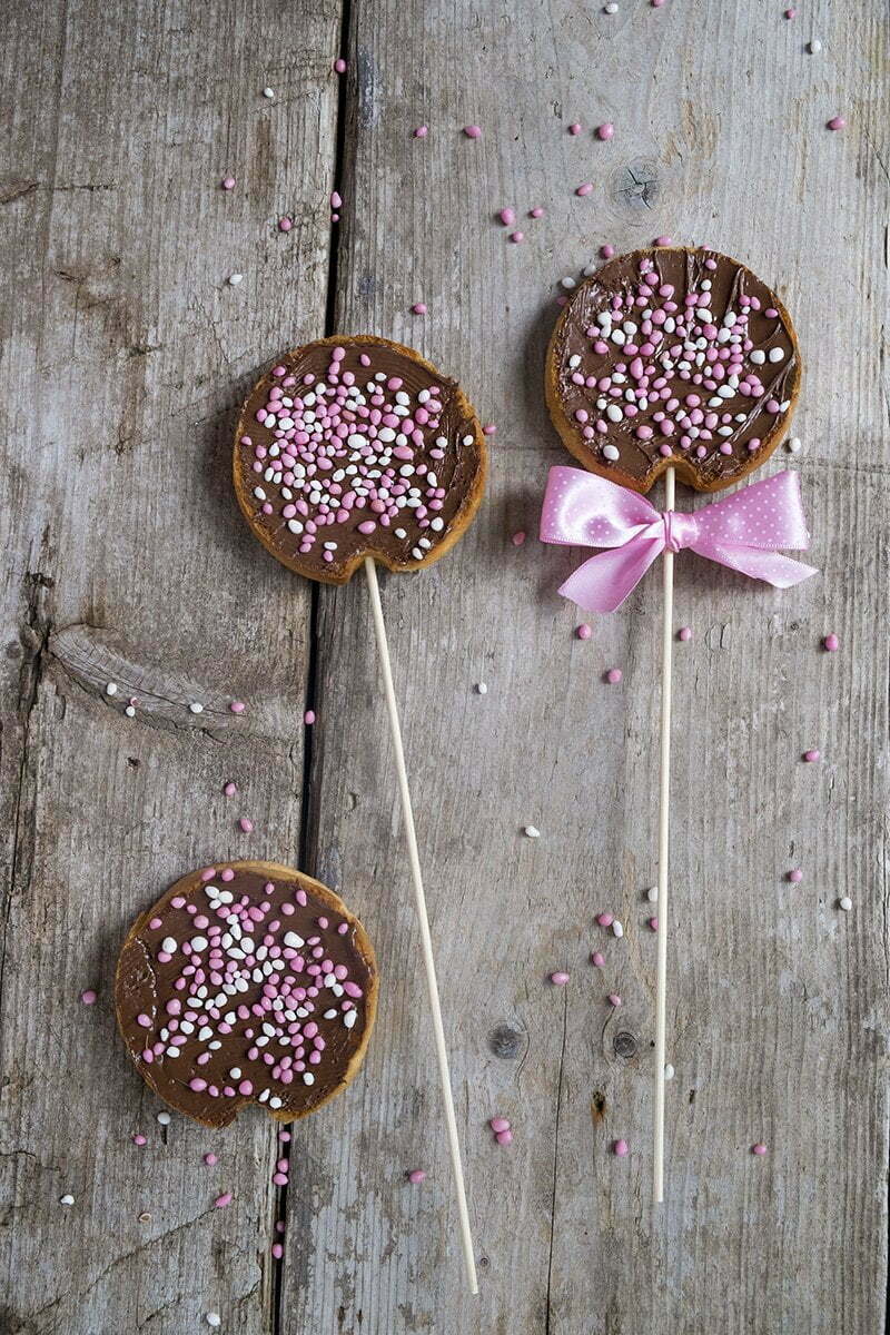 beschuit met muisjes en nutella babyshower-traktatie