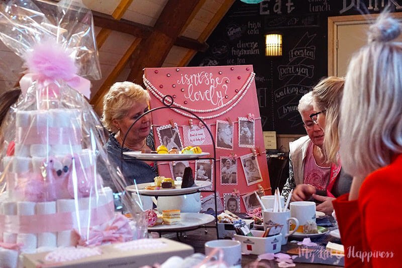 babyshower high-tea en spelletjes