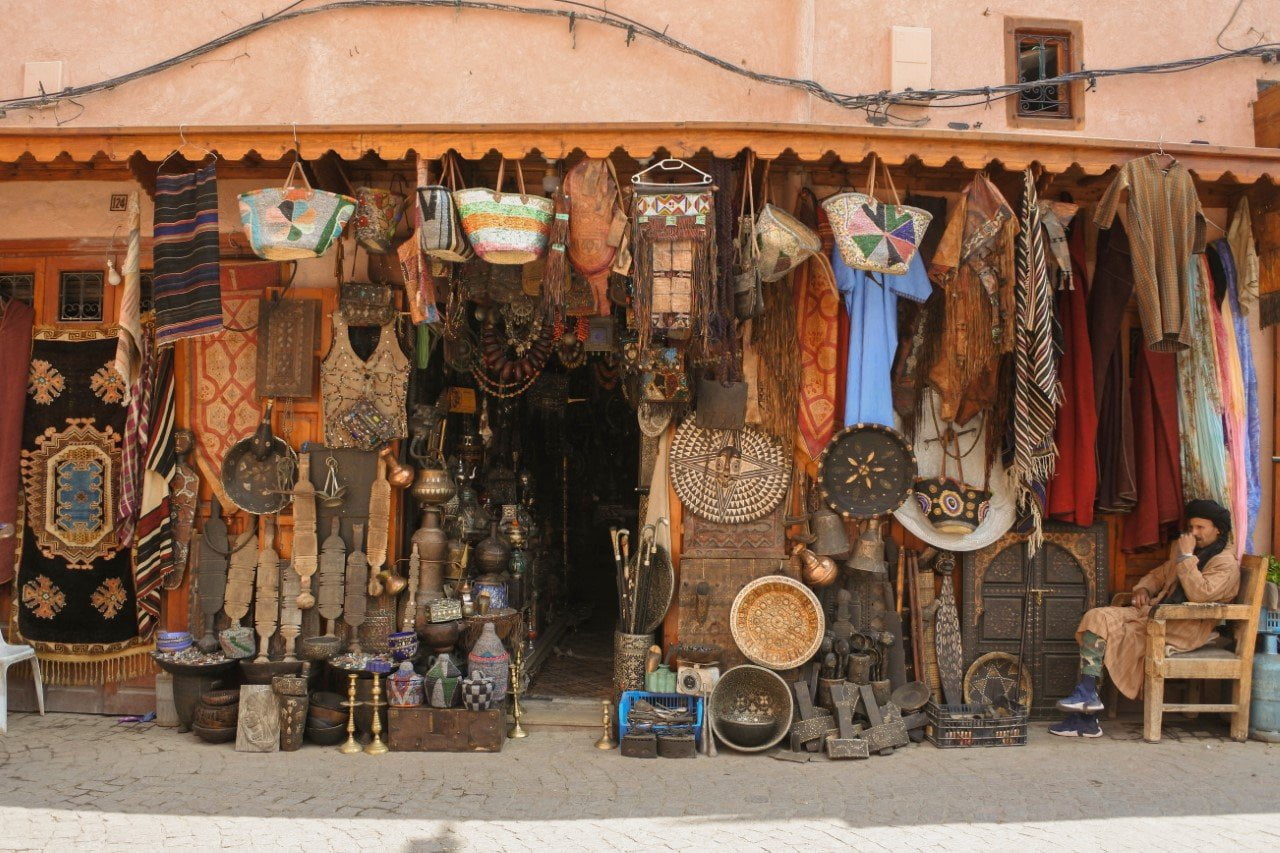 Een marktkoopman in Marrakech