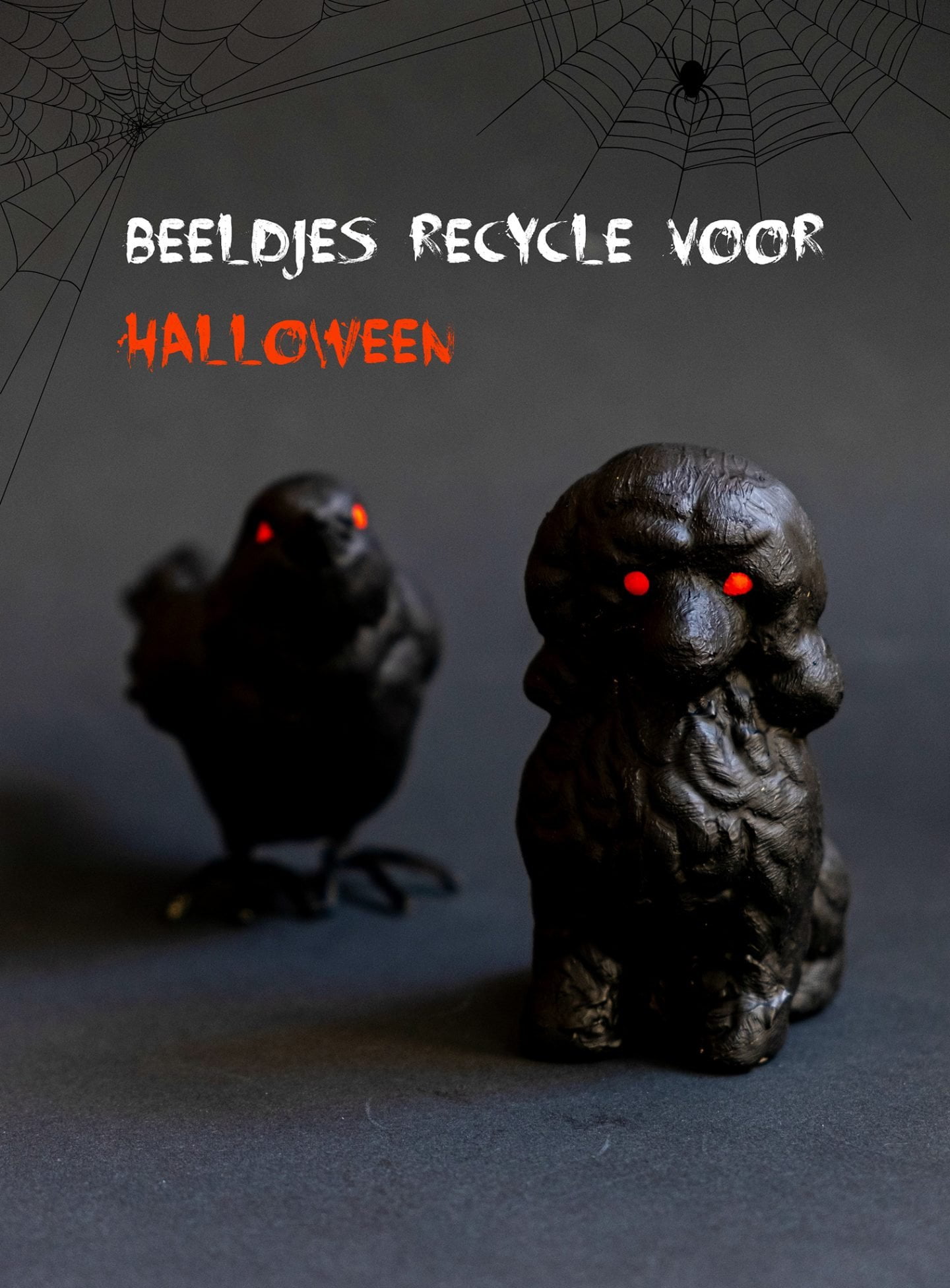 Beeldjes recycle voor Halloween - Diy