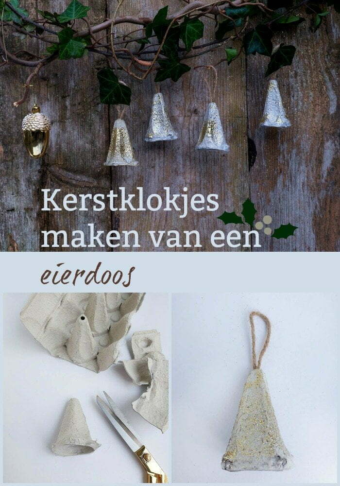 PIN Kerstklokjes maken van een eierdoos 