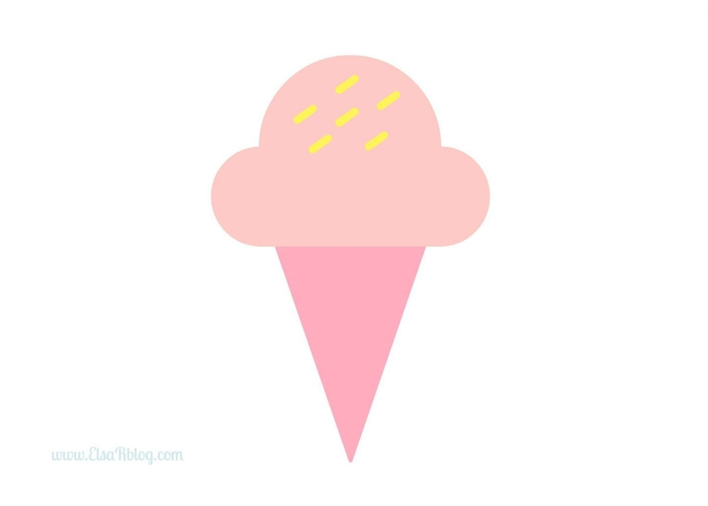 Print A4 Babyshower ijs decoratie A4 Babyshower ijs decoratie