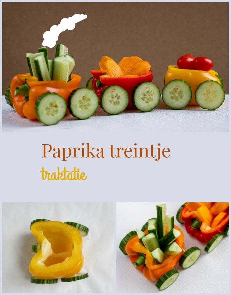 Pin Paprika treintje traktatie 