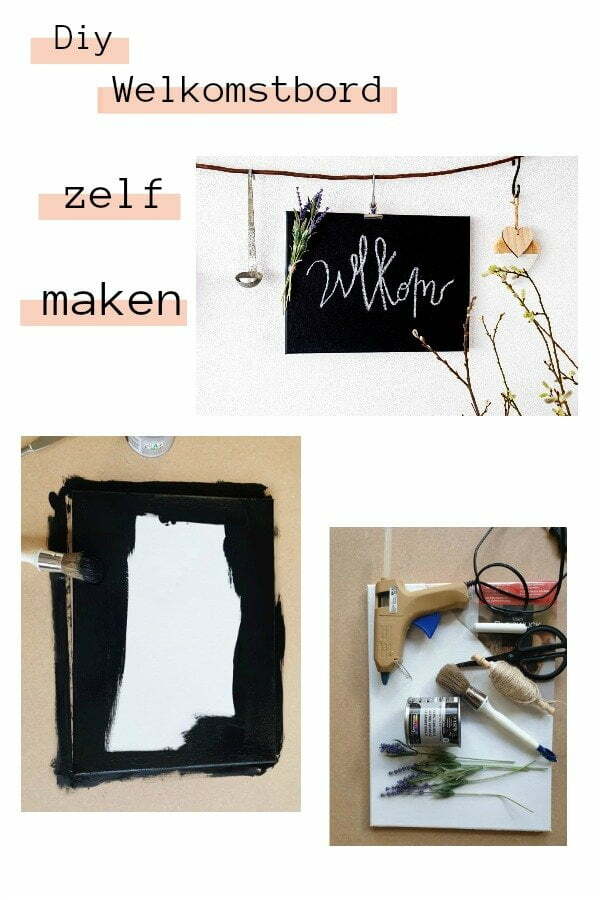 Pin: Welkomstbord zelf maken - Diy