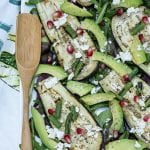 Salade met gegrilde aubergine en witte kaas - Foodblogswap