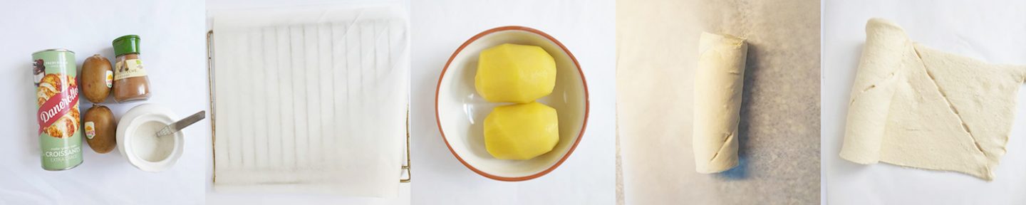 Kaneelbroodjes met kiwi