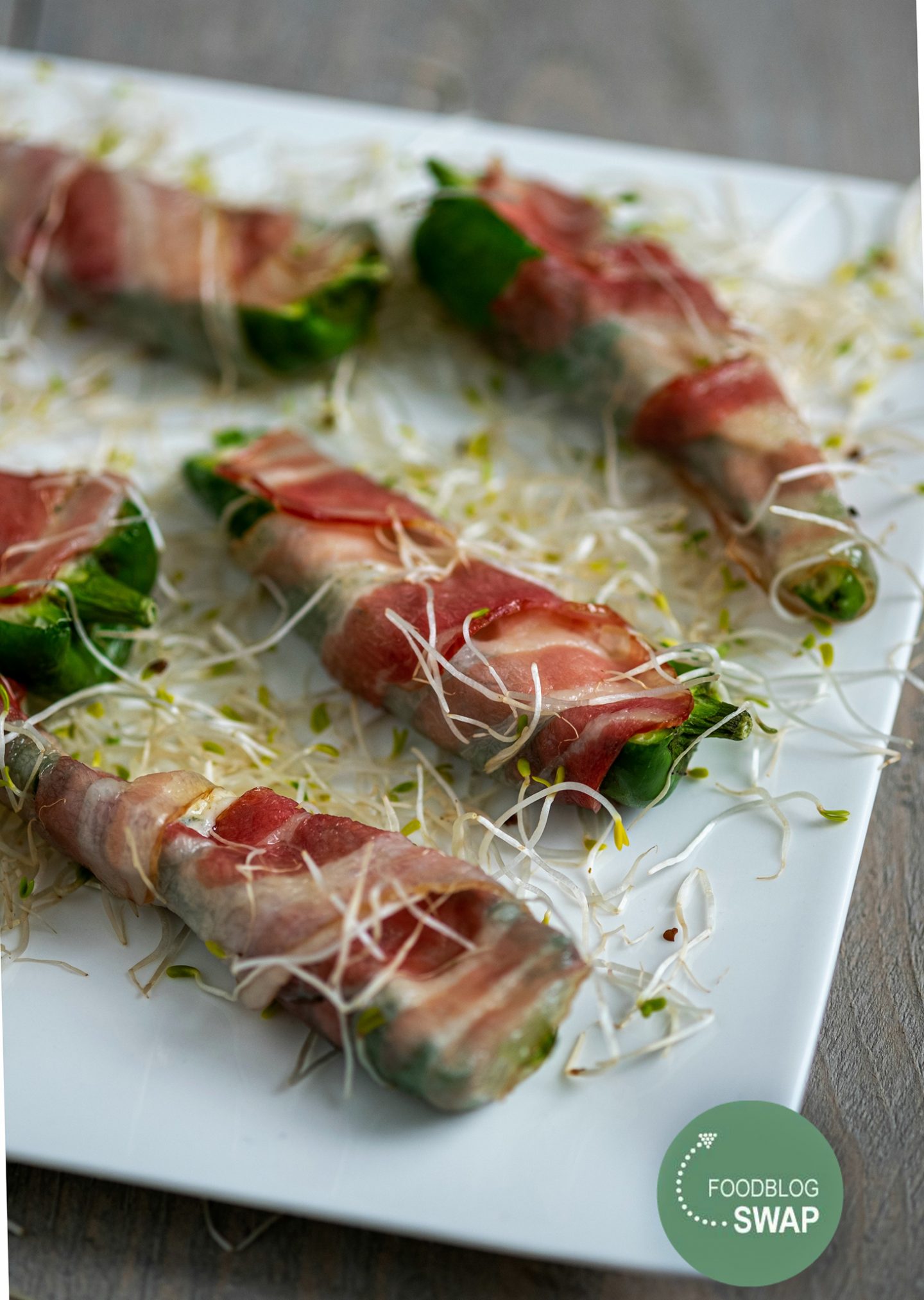 Jalapeño poppers met bacon en Boursin - Foodblogswap