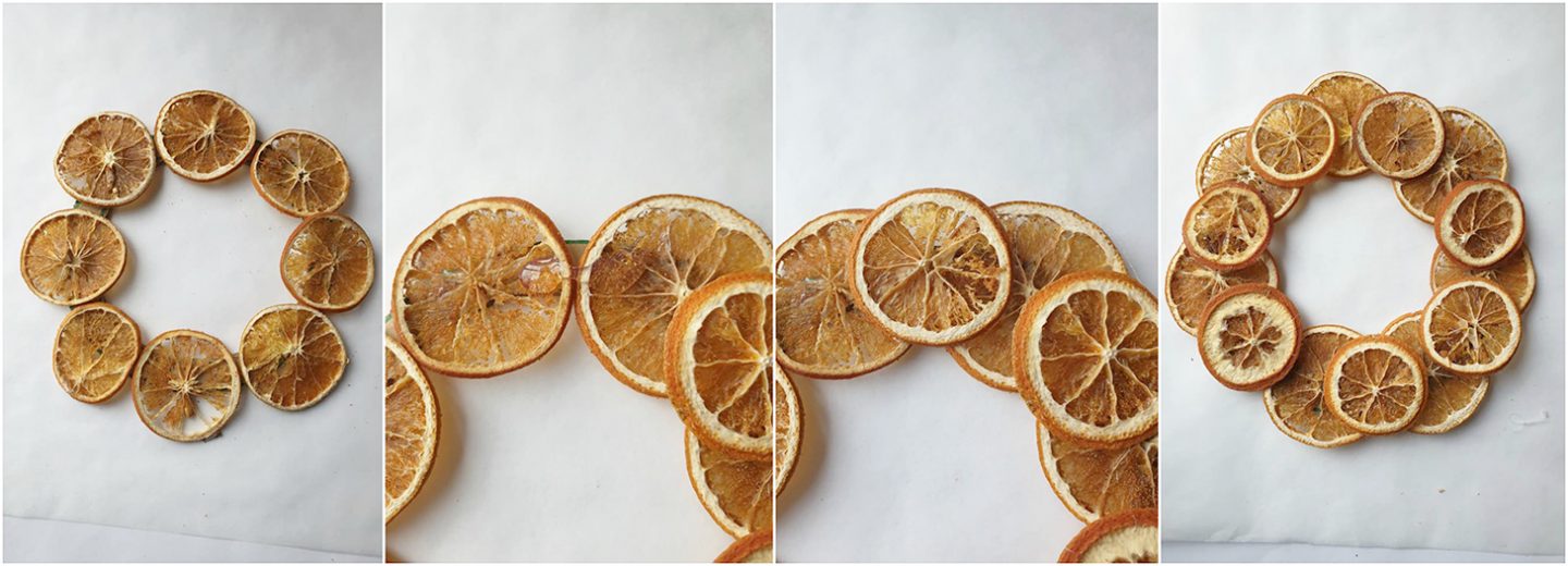 Diy Gedroogde sinaasappel krans maken
