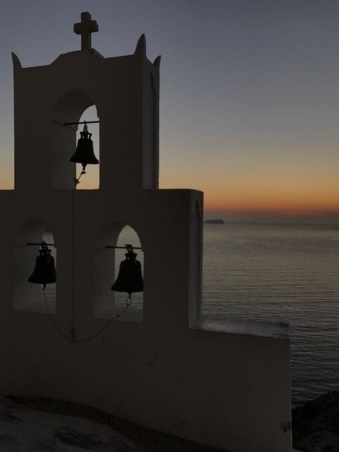 Santorini: de zonsondergang