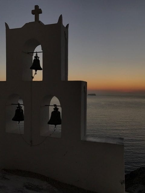 Santorini: de zonsondergang Santorini: de zonsondergang
