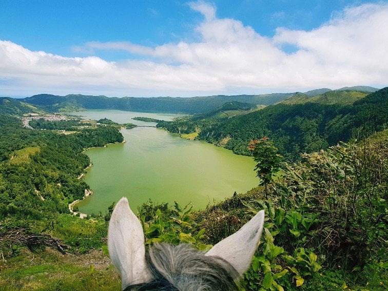 Sao Miguel Azoren Portugal Paardrijden