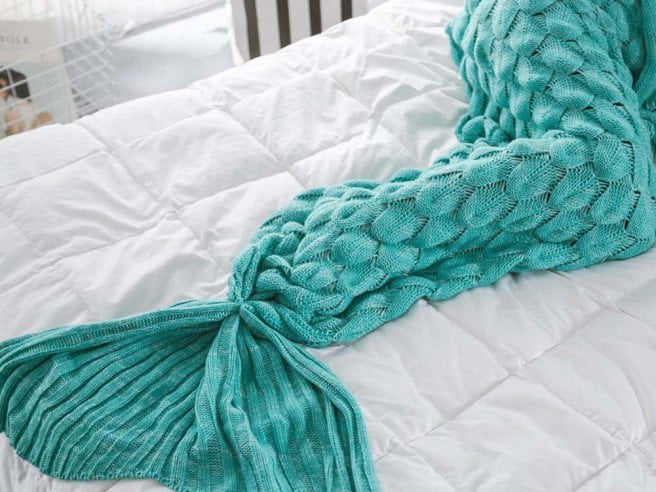 Mermaid Blanket Knitted Mermaid Blanket Knitted