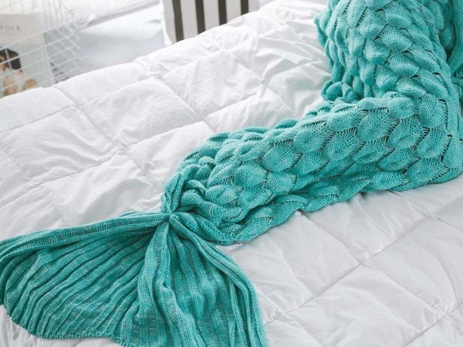 Mermaid Blanket Knitted