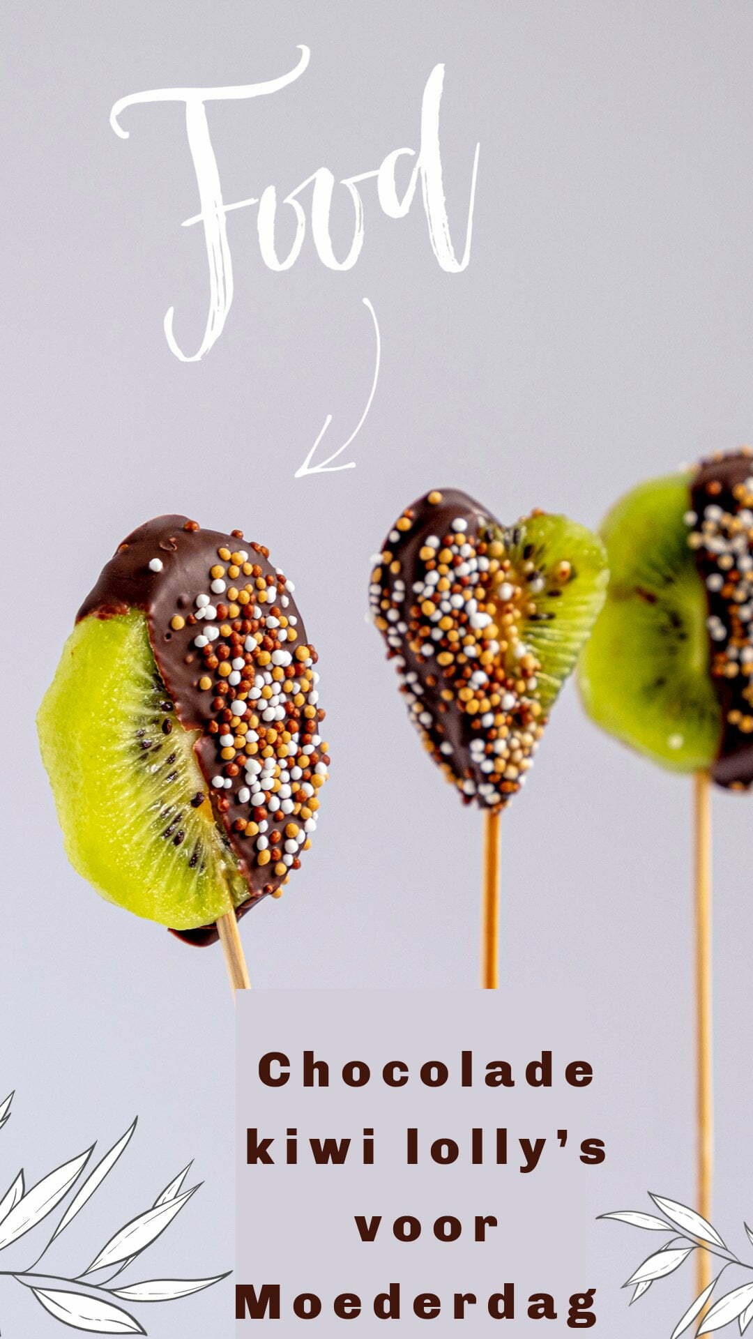 Chocolade kiwi lolly’s