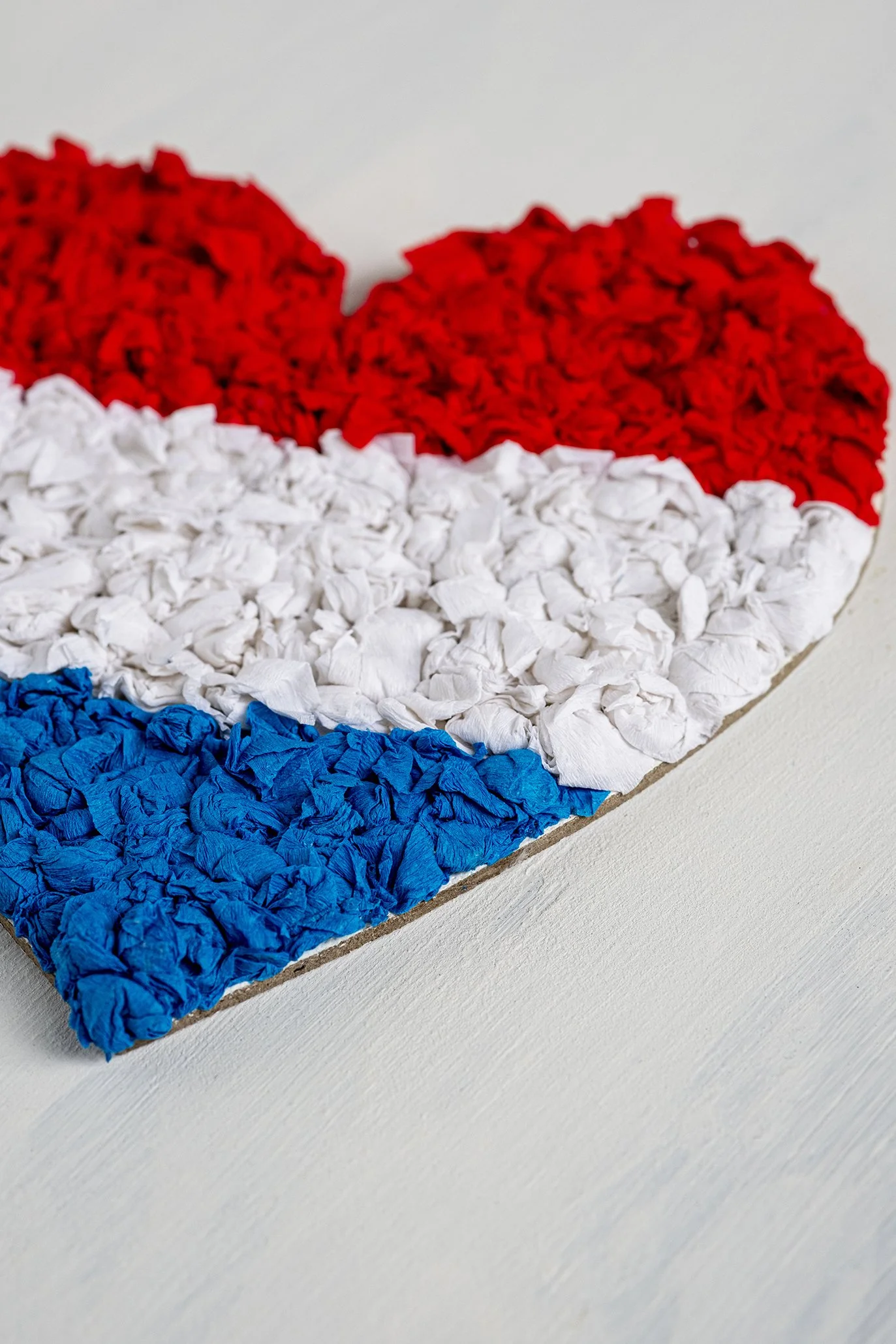 Nederlandse hart vlag knutsel voor koningsdag of Oranje