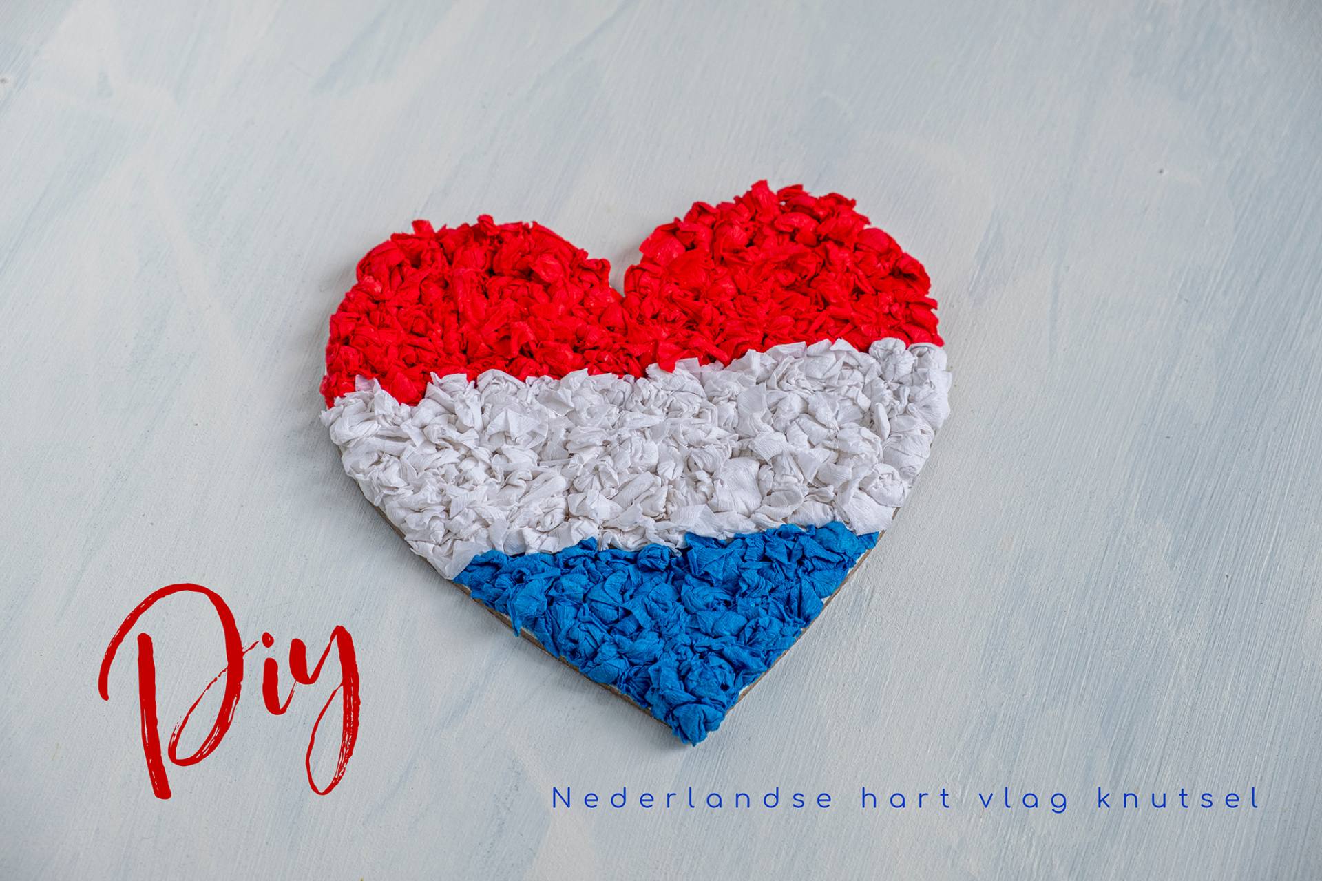 Diy: Nederlandse hart vlag 