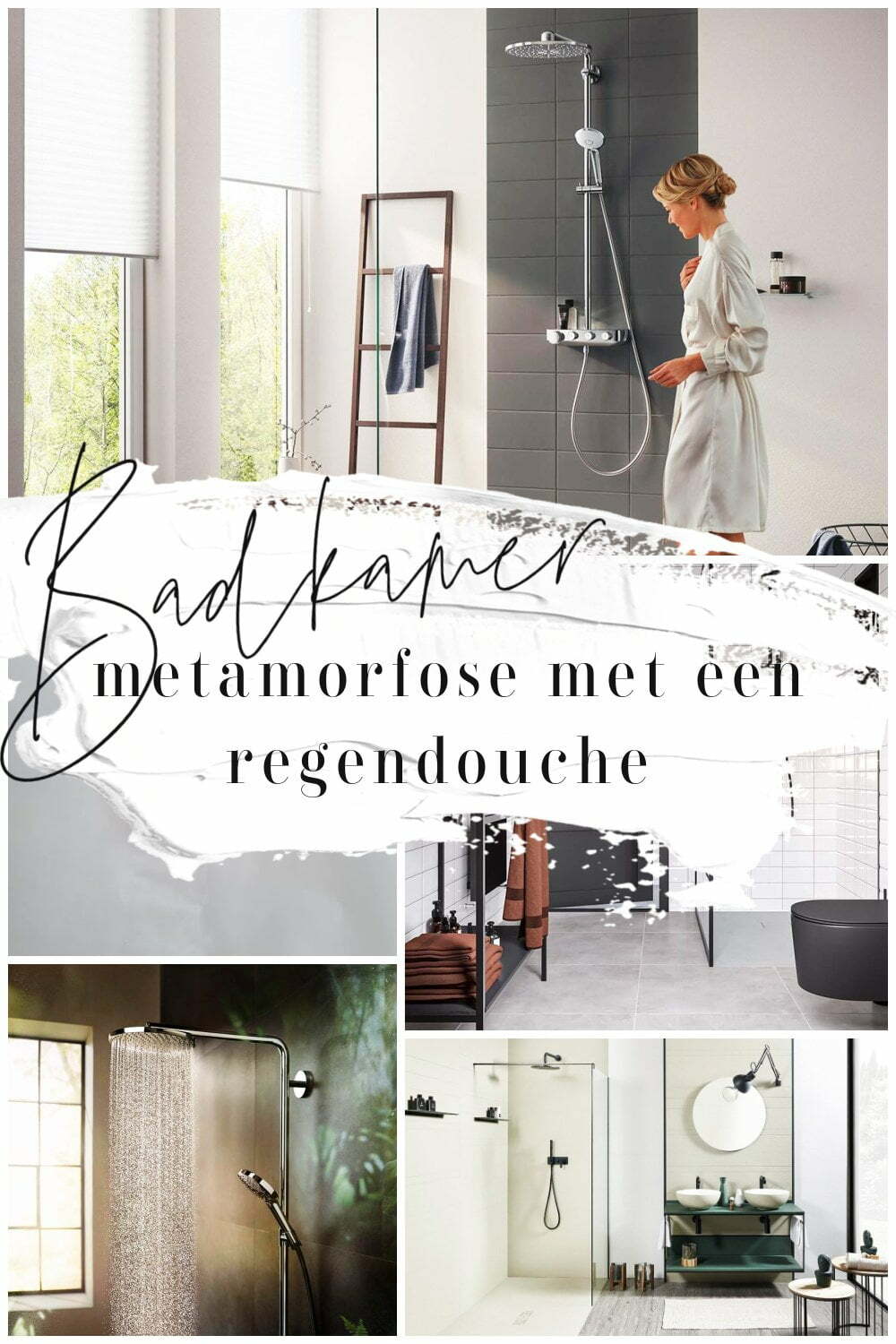 Badkamer metamorfose met een regendouche