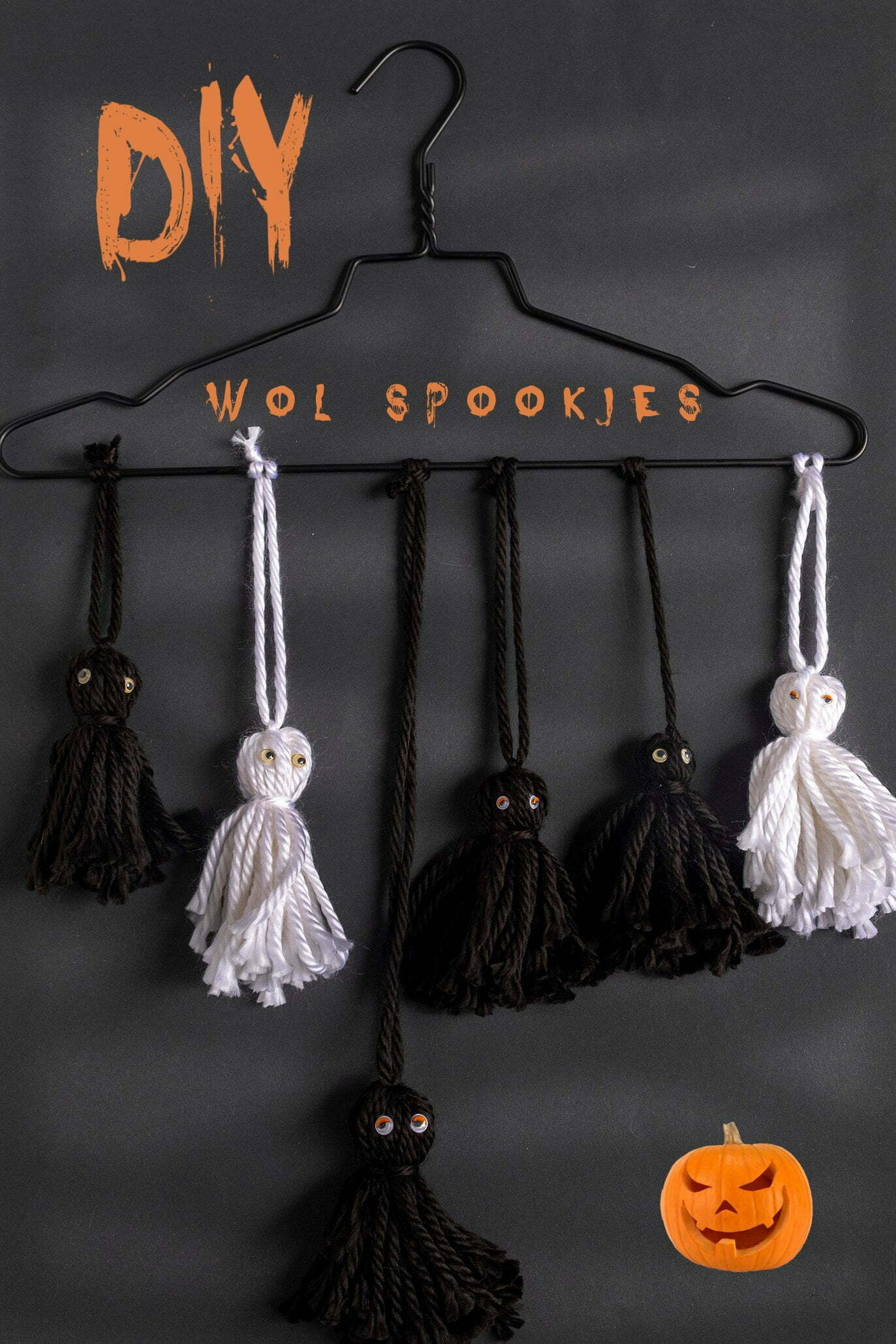 Diy: wol spookjes maken voor Halloween Diy: wol spookjes maken voor Halloween