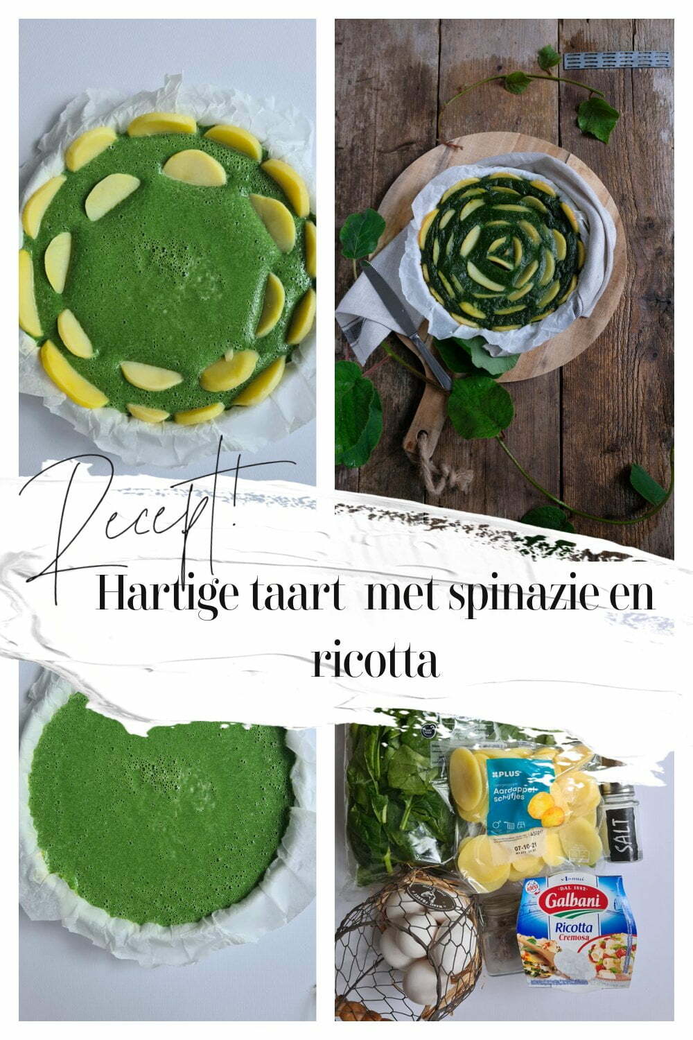 Hartige taart recept met spinazie en ricotta