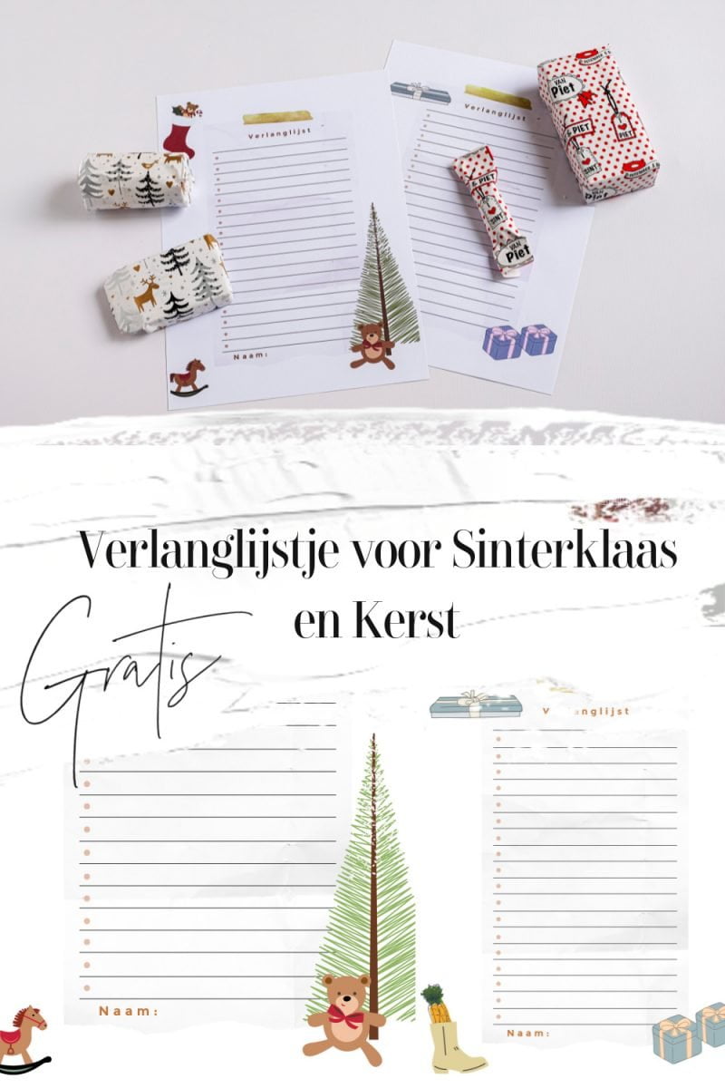 Gratis Verlanglijstje voor Sinterklaas en Kerst ElsaRblog