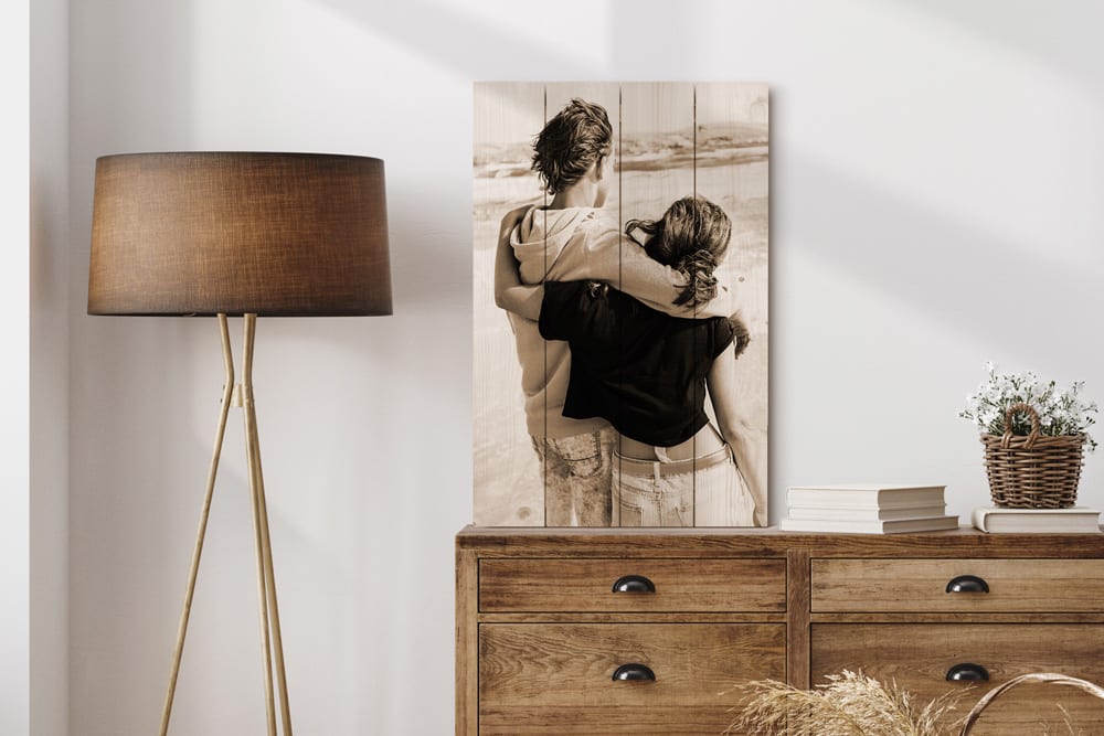 Foto op hout, Foto van: herinneringen op linnen Foto op hout, Foto van: herinneringen op linnen