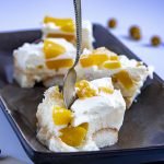 IJstaart met lange vingers en perzik