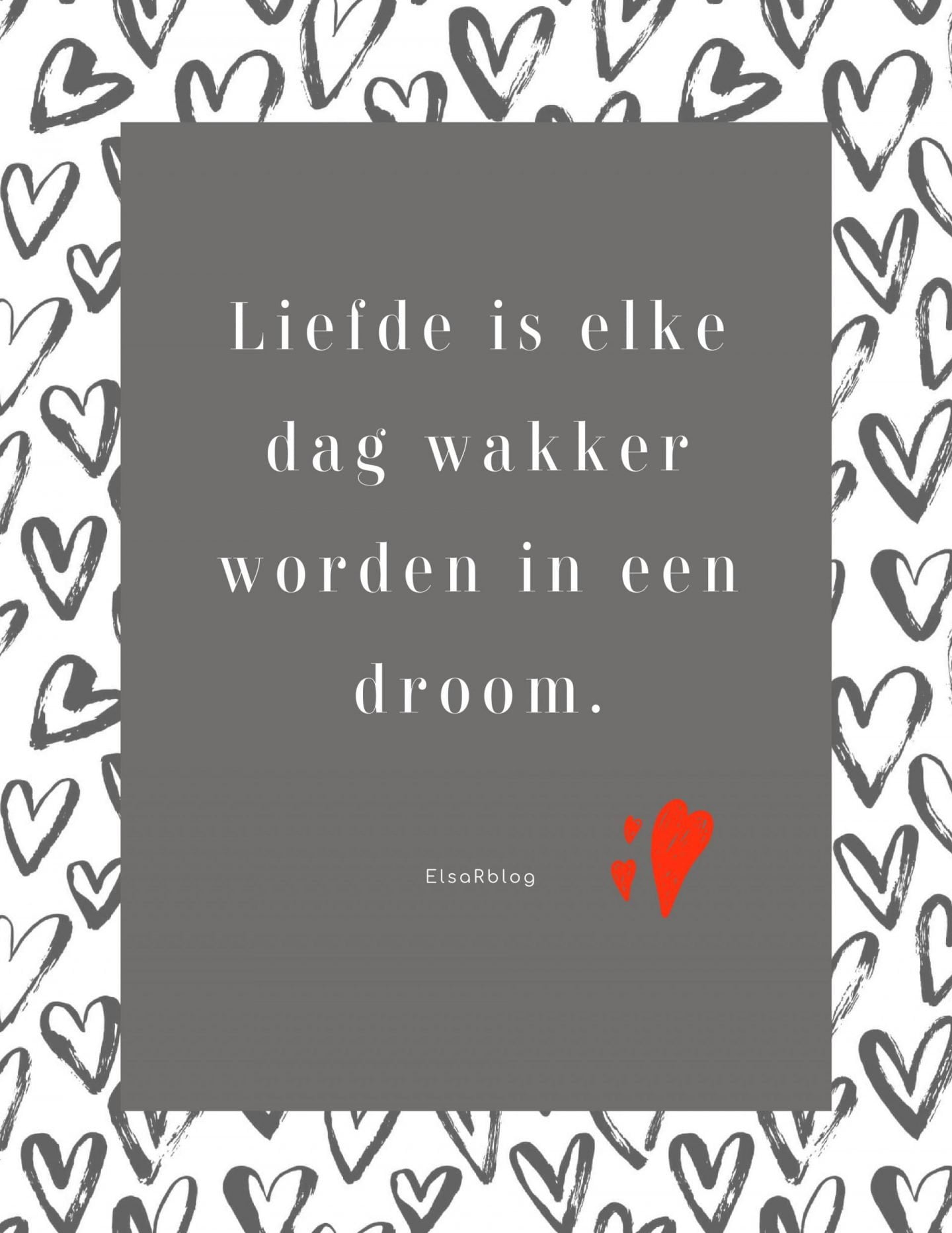 Liefde is elke dag wakker worden in een droom. Liefde is elke dag wakker worden in een droom.