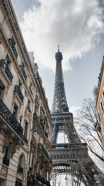 De Eiffeltoren bij Rue de l’Université
