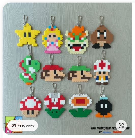 Super Mario strijkkralen